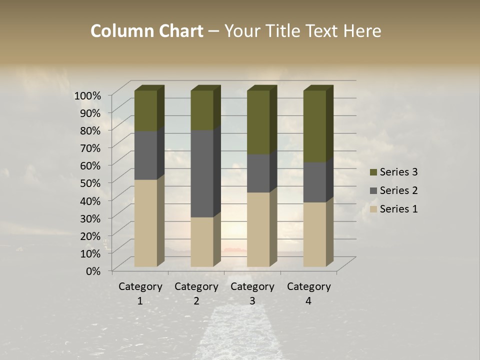 Spring Blue Blur PowerPoint Template