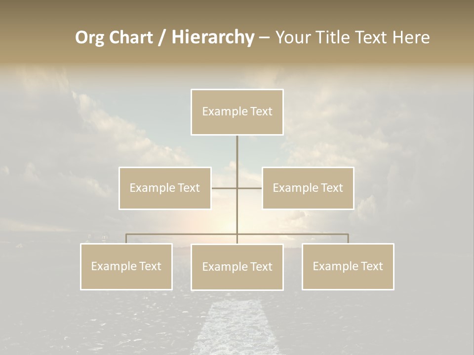 Spring Blue Blur PowerPoint Template