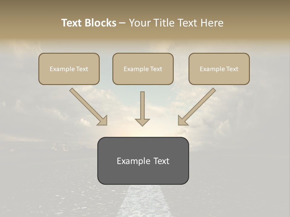 Spring Blue Blur PowerPoint Template
