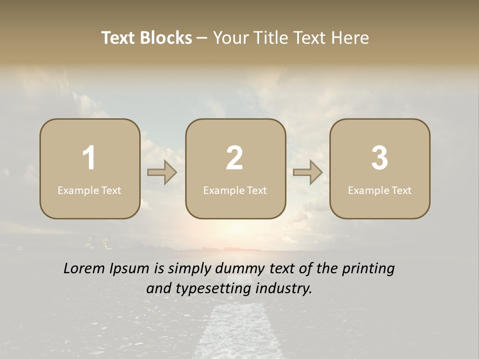 Spring Blue Blur PowerPoint Template
