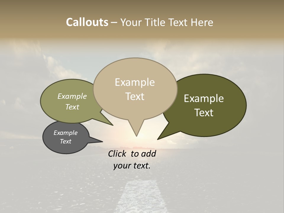 Spring Blue Blur PowerPoint Template