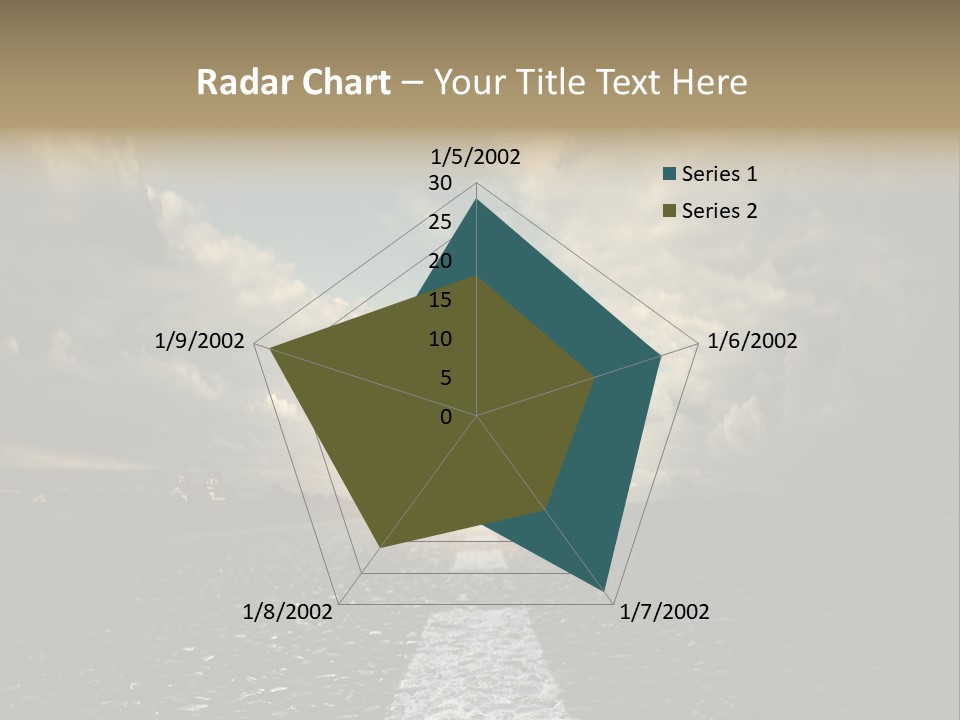 Spring Blue Blur PowerPoint Template