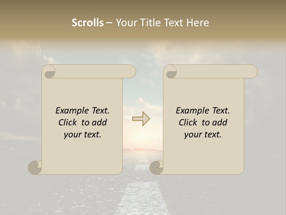 Spring Blue Blur PowerPoint Template