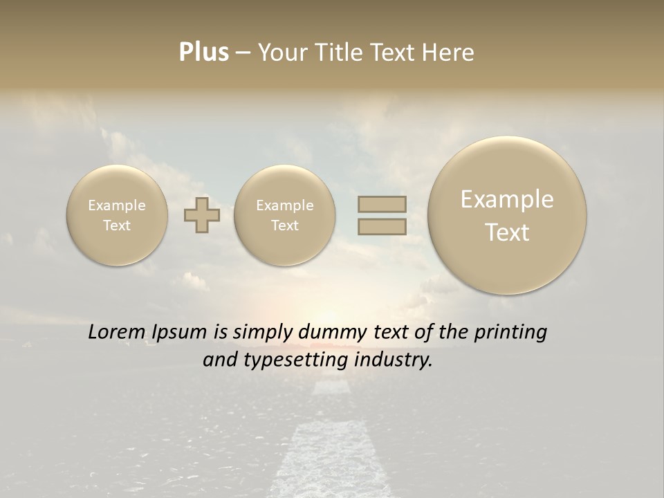 Spring Blue Blur PowerPoint Template