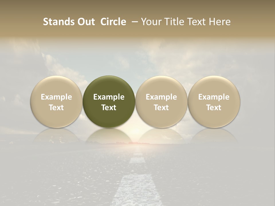 Spring Blue Blur PowerPoint Template