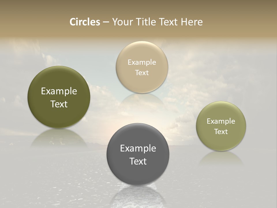 Spring Blue Blur PowerPoint Template