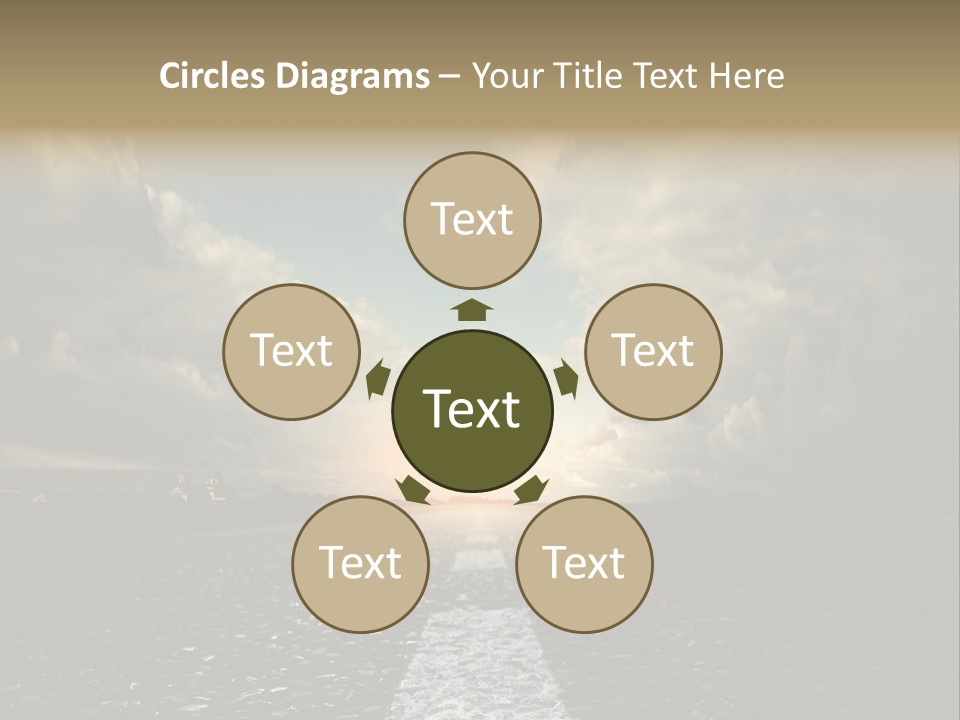 Spring Blue Blur PowerPoint Template