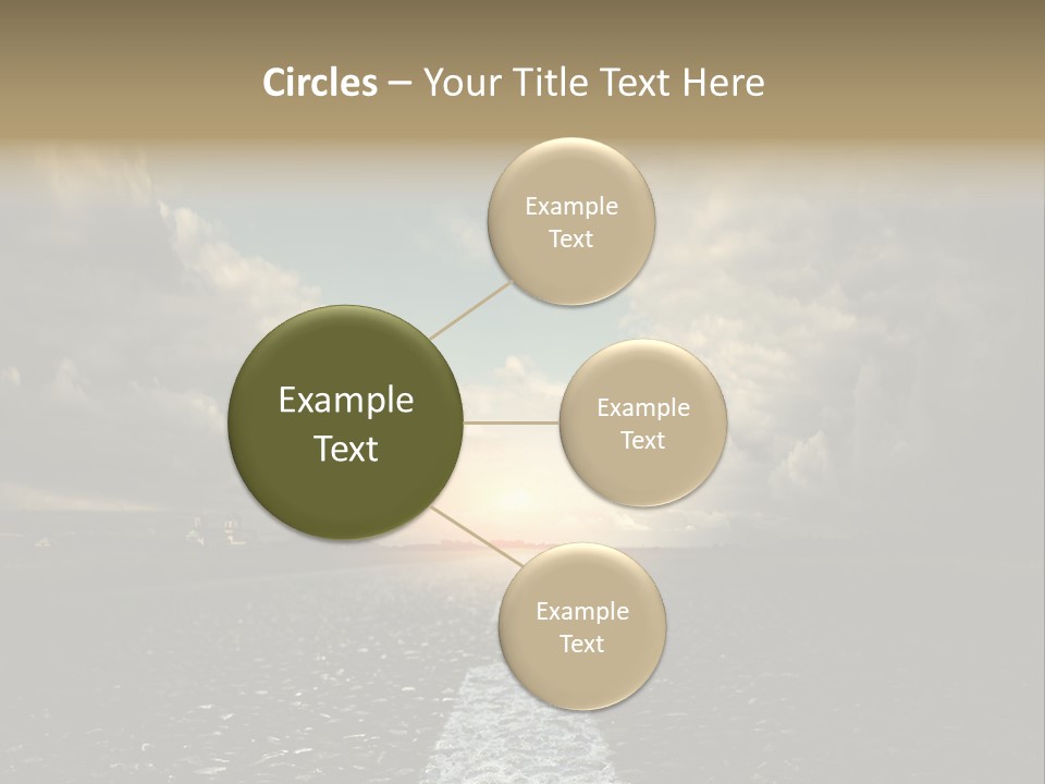 Spring Blue Blur PowerPoint Template