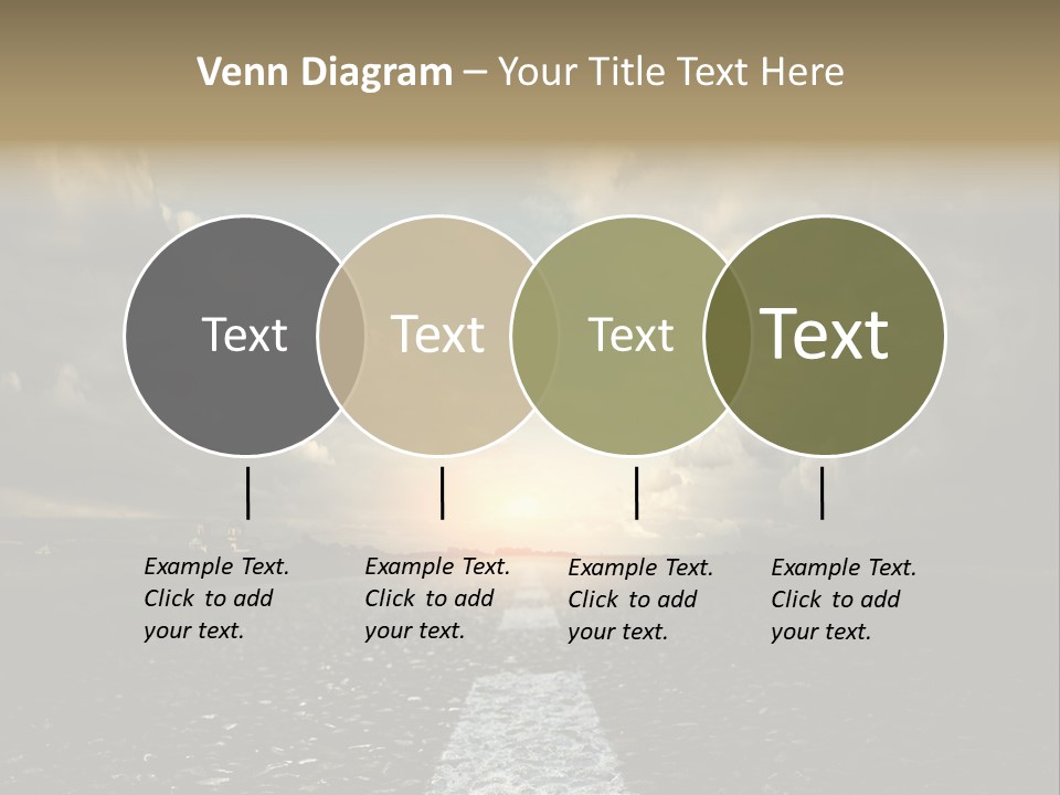 Spring Blue Blur PowerPoint Template