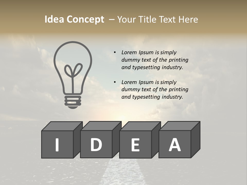 Spring Blue Blur PowerPoint Template