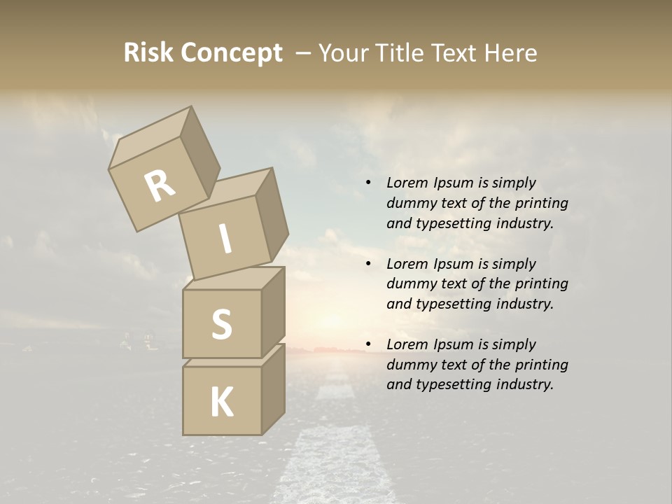 Spring Blue Blur PowerPoint Template