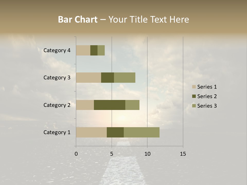 Spring Blue Blur PowerPoint Template