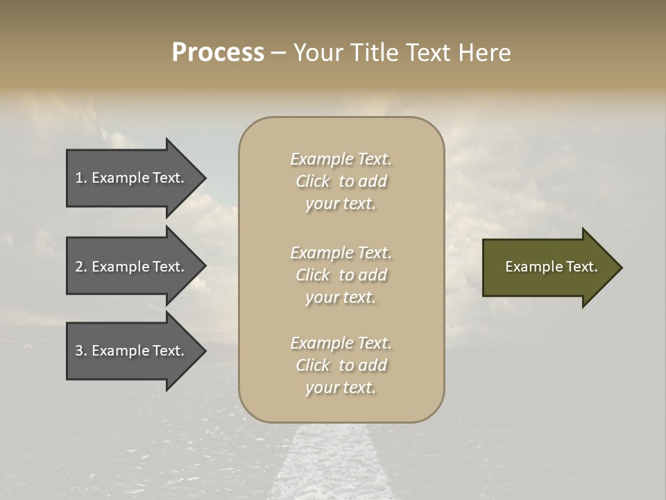 Spring Blue Blur PowerPoint Template