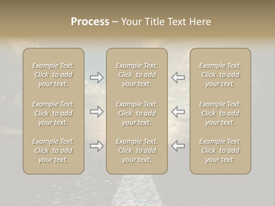 Spring Blue Blur PowerPoint Template