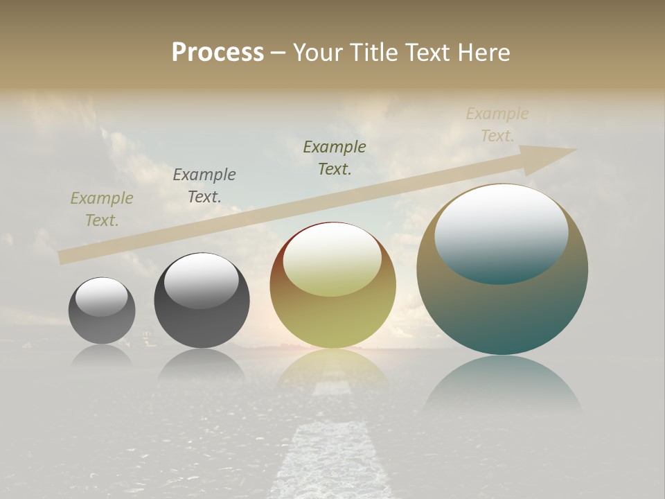 Spring Blue Blur PowerPoint Template