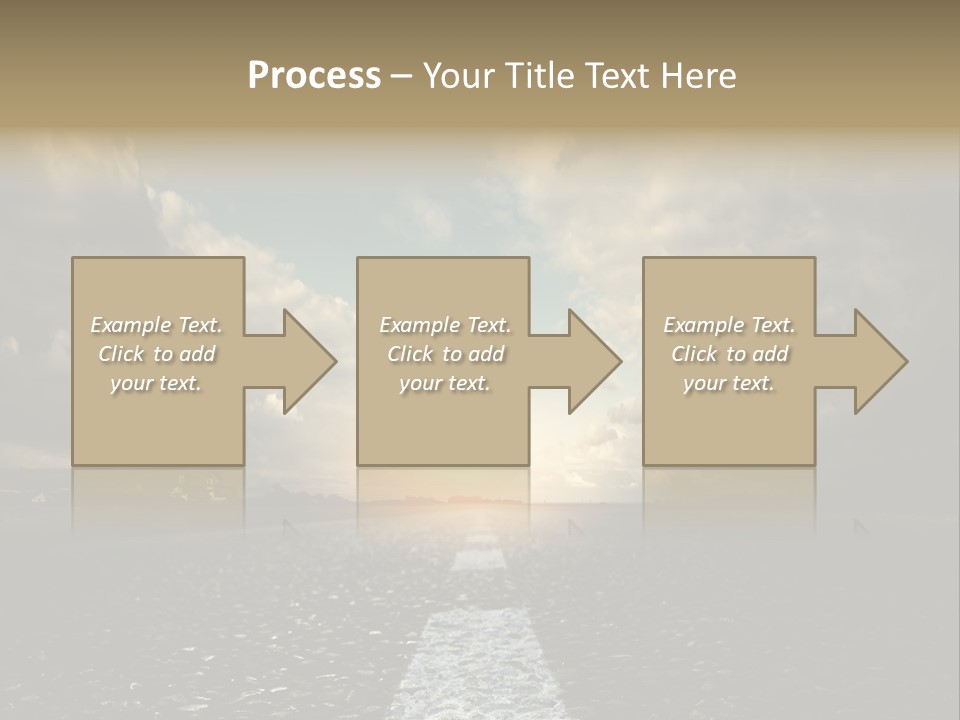 Spring Blue Blur PowerPoint Template