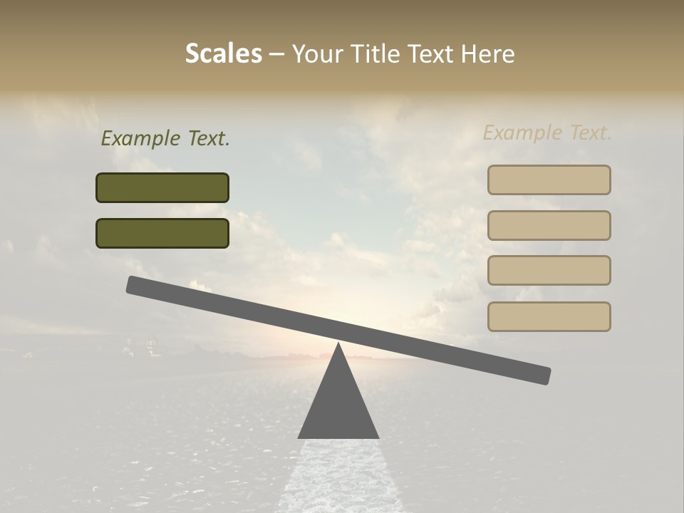Spring Blue Blur PowerPoint Template