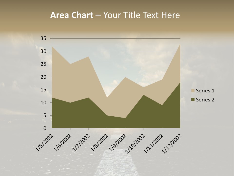 Spring Blue Blur PowerPoint Template