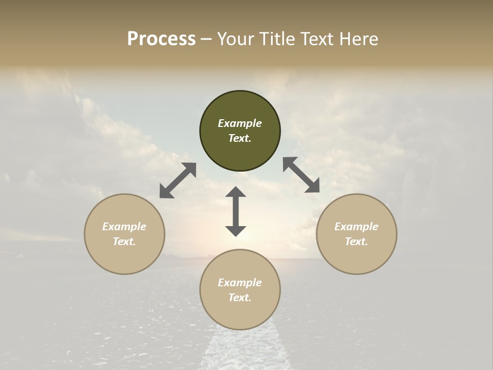 Spring Blue Blur PowerPoint Template