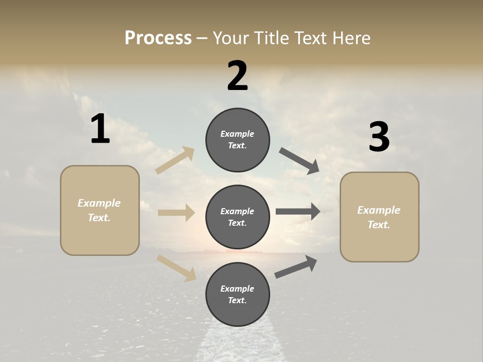 Spring Blue Blur PowerPoint Template