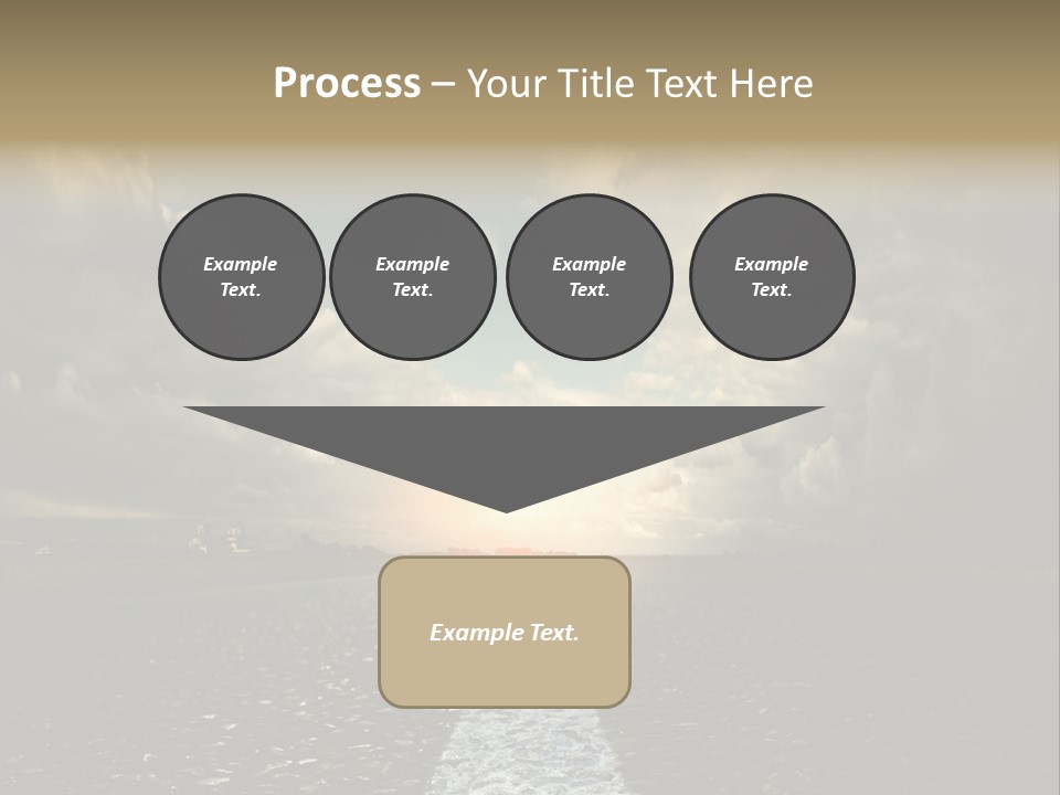 Spring Blue Blur PowerPoint Template
