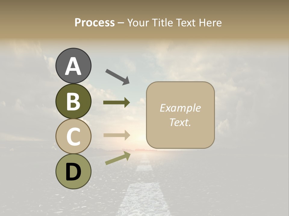 Spring Blue Blur PowerPoint Template