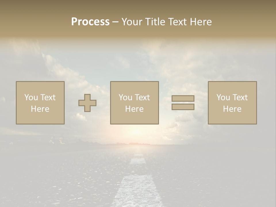 Spring Blue Blur PowerPoint Template