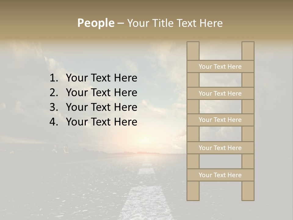 Spring Blue Blur PowerPoint Template