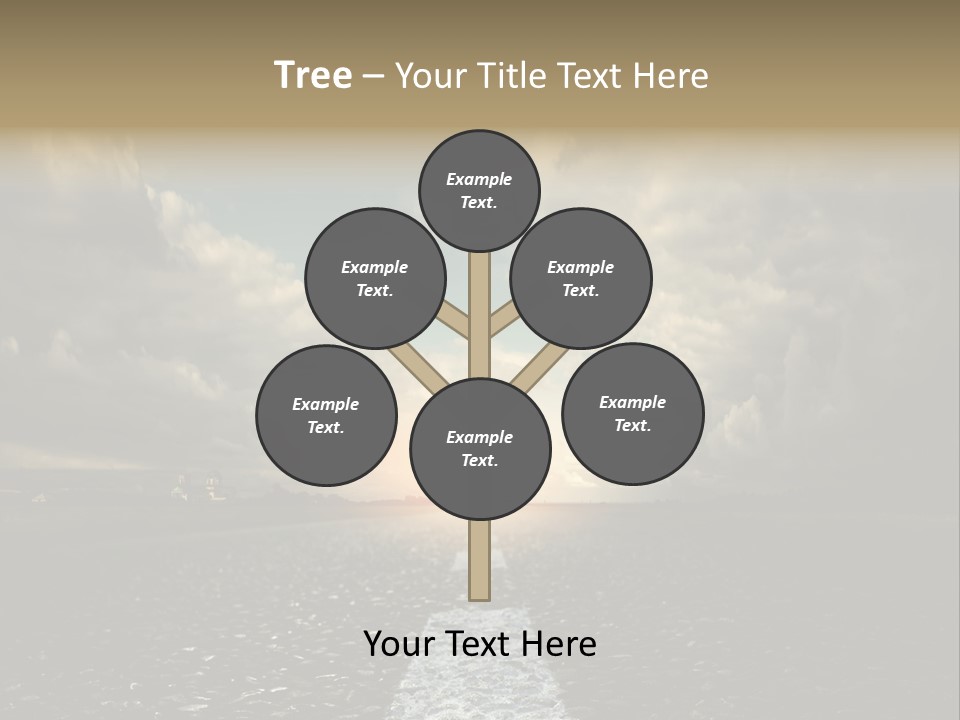 Spring Blue Blur PowerPoint Template