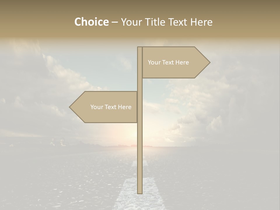 Spring Blue Blur PowerPoint Template