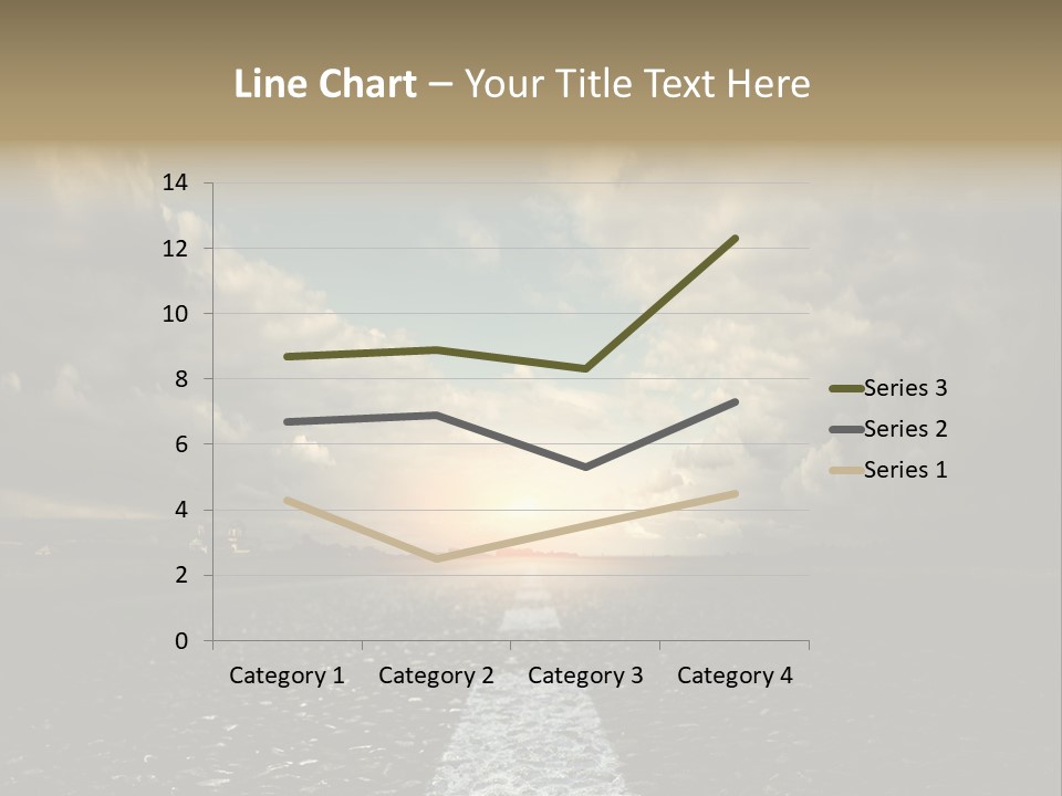 Spring Blue Blur PowerPoint Template