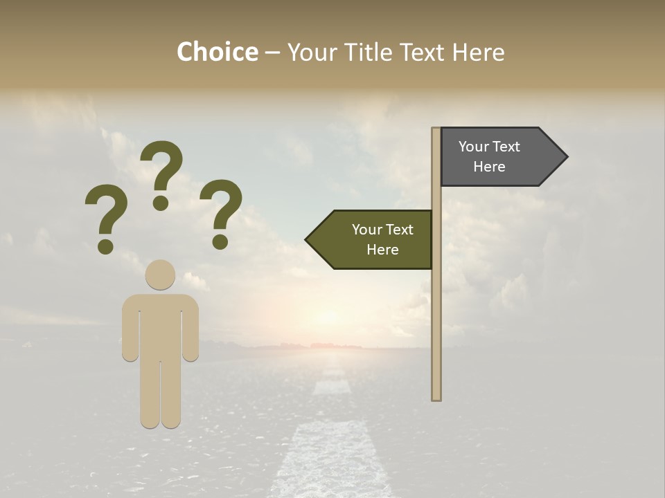 Spring Blue Blur PowerPoint Template