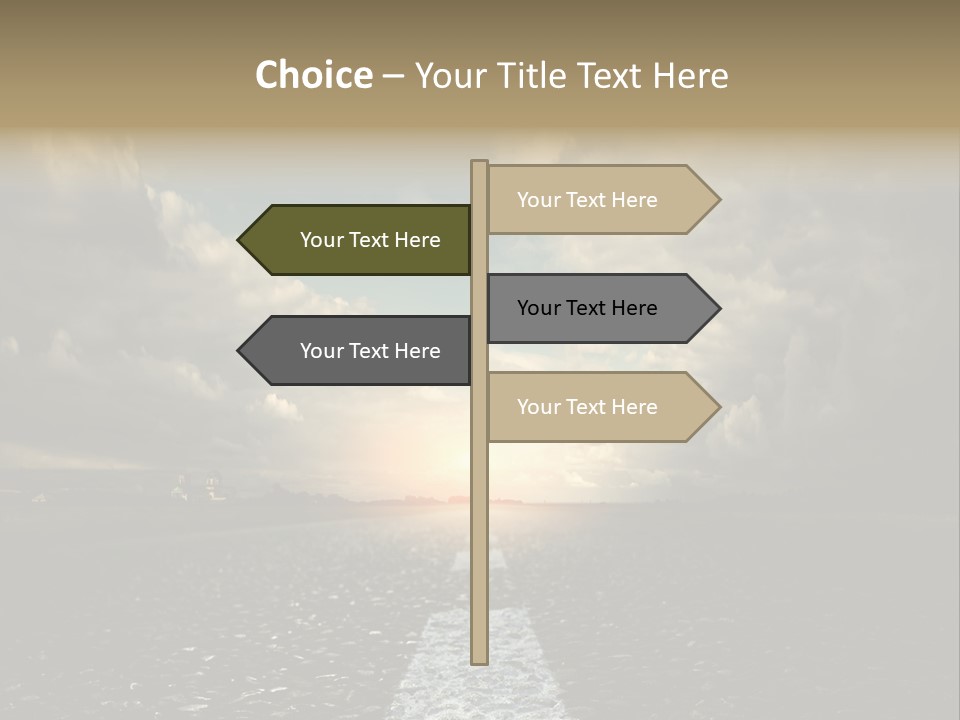 Spring Blue Blur PowerPoint Template