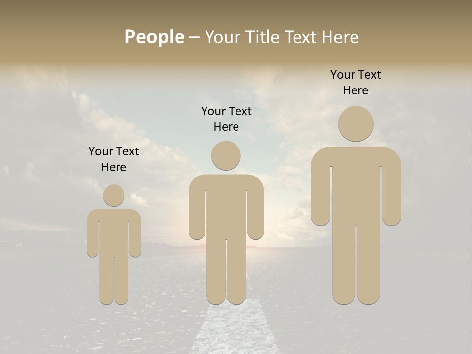 Spring Blue Blur PowerPoint Template