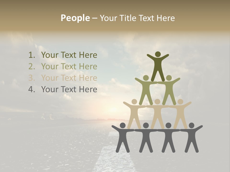 Spring Blue Blur PowerPoint Template