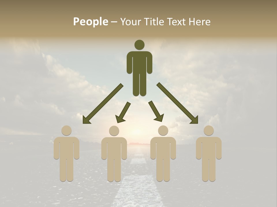 Spring Blue Blur PowerPoint Template