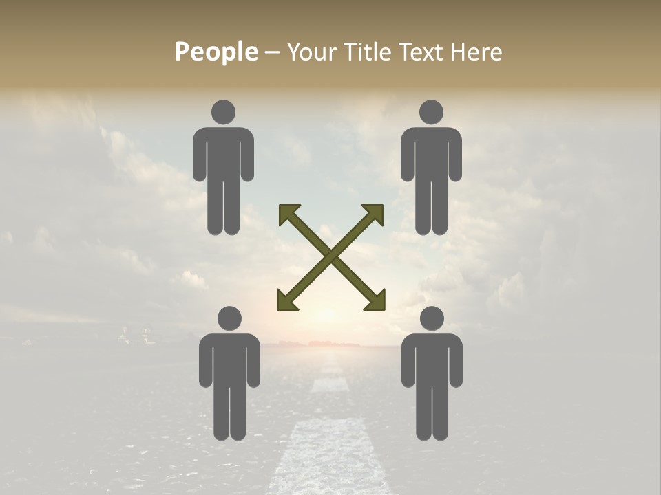 Spring Blue Blur PowerPoint Template