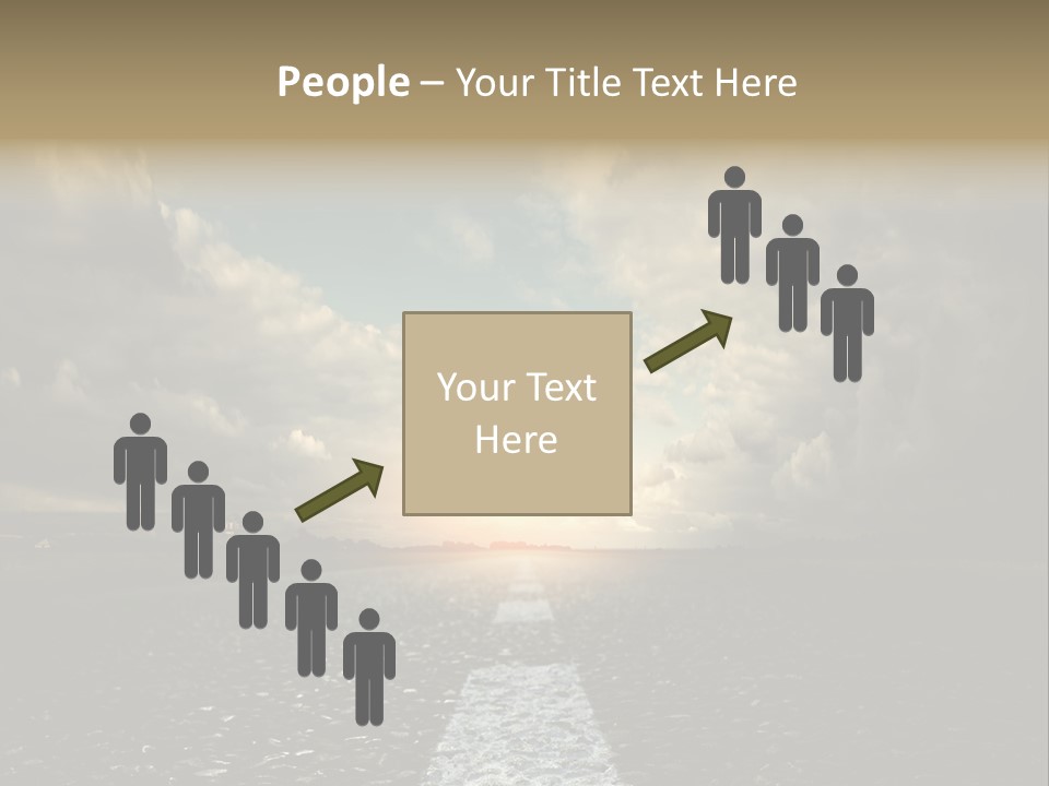 Spring Blue Blur PowerPoint Template