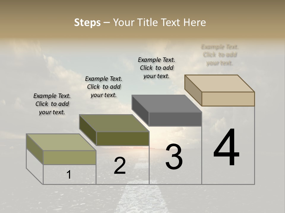 Spring Blue Blur PowerPoint Template