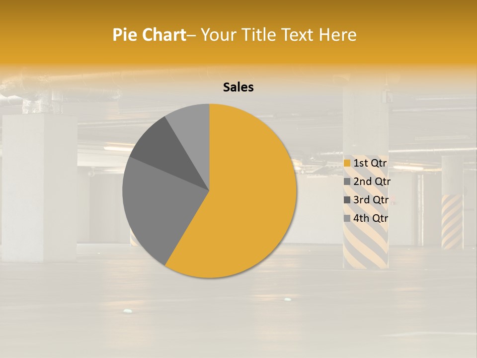 Transportation Black Parking Lot PowerPoint Template