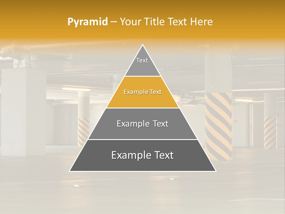 Transportation Black Parking Lot PowerPoint Template