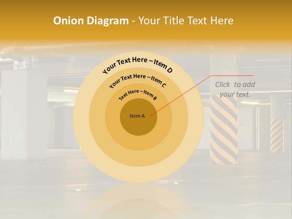 Transportation Black Parking Lot PowerPoint Template