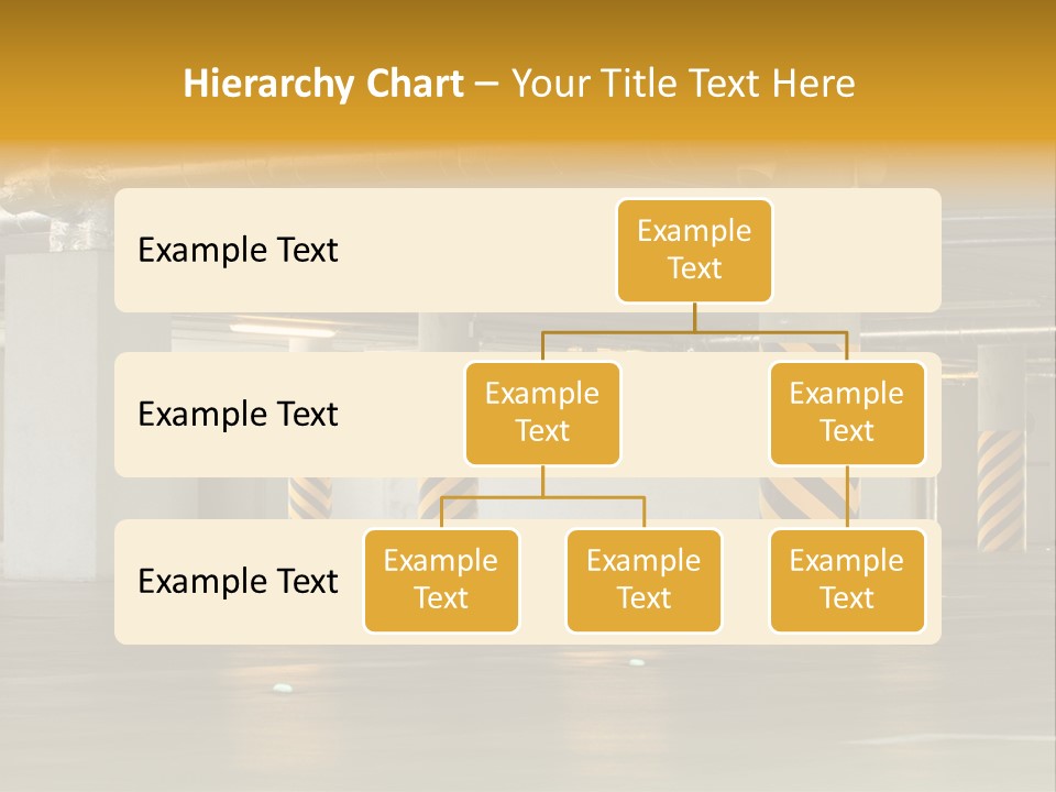 Transportation Black Parking Lot PowerPoint Template