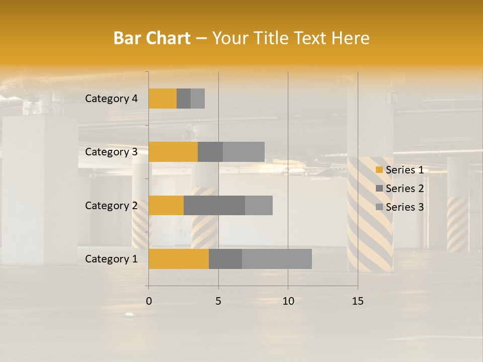 Transportation Black Parking Lot PowerPoint Template