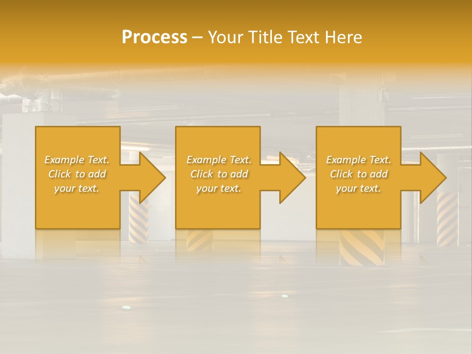 Transportation Black Parking Lot PowerPoint Template