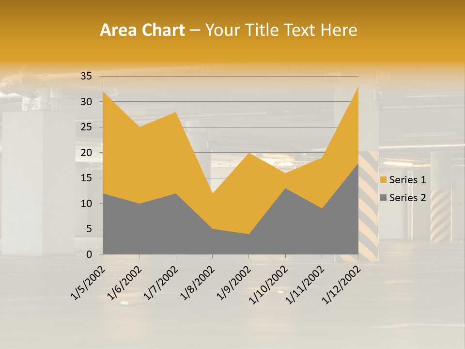 Transportation Black Parking Lot PowerPoint Template
