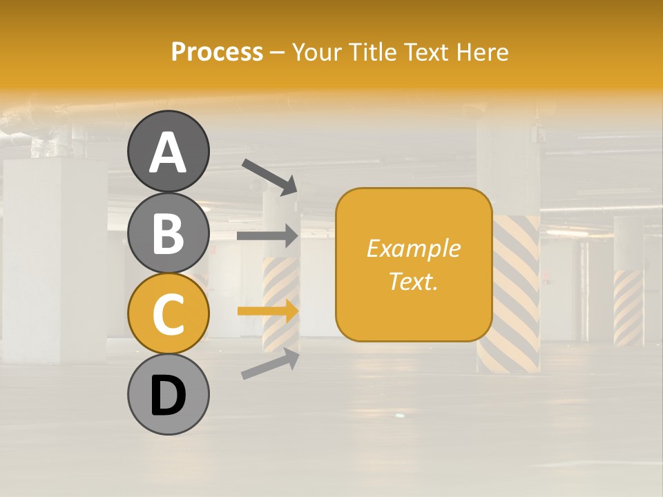 Transportation Black Parking Lot PowerPoint Template