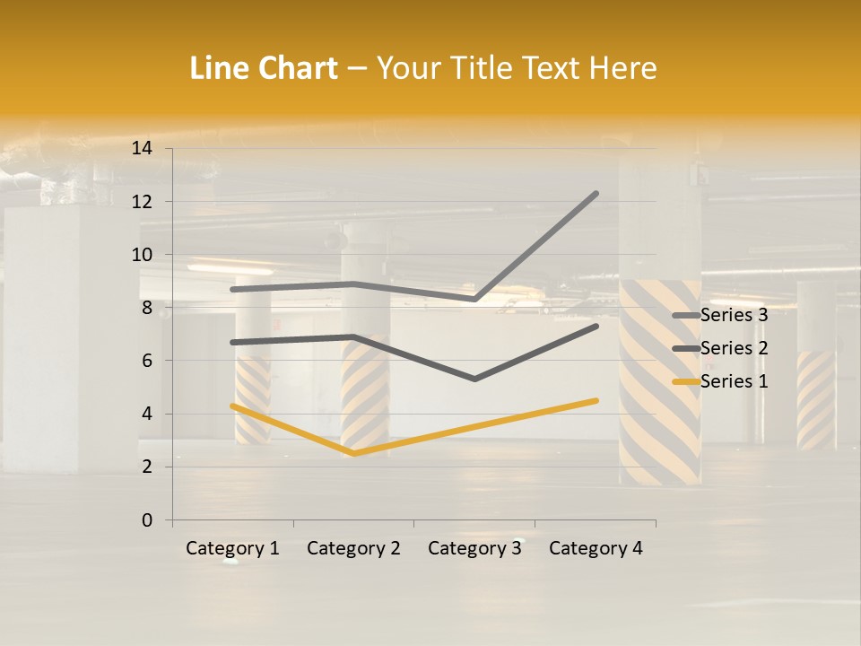 Transportation Black Parking Lot PowerPoint Template