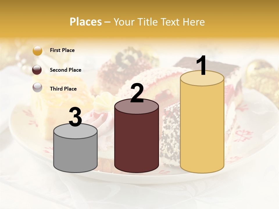 Decorated Dessert Custard PowerPoint Template