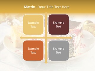 Decorated Dessert Custard PowerPoint Template